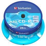 VERBATIM CD-R AZO 700MB, 52x, spindle 25 ks