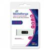 MediaRange USB flash disk, USB 3.0, 128GB, strieborný, MR918, USB A, s pútkom, vysúvací