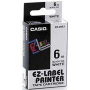 páska CASIO XR-6WE1 Black On White Tape EZ Label Printer (6mm)