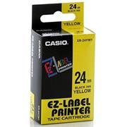 páska CASIO XR-24YW1 Black On Yellow Tape EZ Label Printer (24mm)