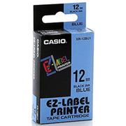 páska CASIO XR-12BU1 Black On Blue Tape EZ Label Printer (12mm)
