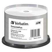 Verbatim DVD-R, DataLifePlus Wide Thermal Printable - No ID Brand, 43755, 4.7GB, 16x, spindle, 50-pack, 12cm, pre archiváciu dát