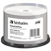 Verbatim CD-R, 43745, DataLifePlus Wide Inkjet Printable, 50-pack, 700MB, 52X, 80min., 12cm, spindle, pre archiváciu dát