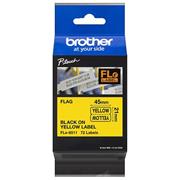páska BROTHER FLe6511 čierne písmo, žlté pred-definované štítky 21x45 Tape (24mm)