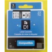 kompatibilná páska pre DYMO 53721 D1 White On Black Tape (24mm)
