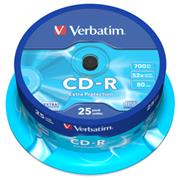VERBATIM CD-R 700MB, 52x, spindle 25 ks