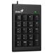 Genius NumPad 100, numerická klávesnica numerická, drôtová (USB), čierna, nie