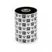 Zebra Wax Ribbon, 110mmx300m, 2300; European Wax, 25mm core, with notches for GT800 printer, 12/box