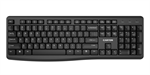 Canyon CNS-HKBW05-US, Wireless bezdrôtová klávesnica, štíhla multimediálna, 104 kláves/12 hot keys, US klávesy, čierna