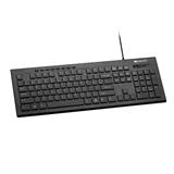 Canyon CNS-HKB2-CS klávesnica, USB, multimediálna, 105 klávesov, biele bočné podsvietenie, štíhla, čierna, SK/CZ