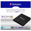 Verbatim externá Blu-Ray mechanika, 43889, USB 3.1, USB-C, ZDARMA 25GB MDISC