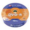 Verbatim DVD-R, Matt Silver, 43729, 4.7GB, 16x, cake box, 10-pack, bez možnosti potlače, 12cm, pre archiváciu dát