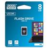 Goodram USB flash disk, USB 2.0, 8GB, UPI2, čierny, UPI2-0080K0R11, USB A, s krytkou