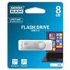 Goodram USB flash disk, USB 2.0, 8GB, UTS2, biely, UTS2-0080W0R11, podpora OS Win 7
