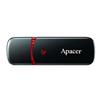 Apacer USB flash disk, USB 2.0, 16GB, AH333, čierny, AP16GAH333B-1, USB A, s krytkou