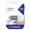 Verbatim USB flash disk, USB 2.0, 128GB, DataBar, šedý, 49456, pre archiváciu dát