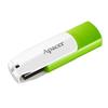 Apacer USB flash disk, USB 2.0, 64GB, AH335, zelený, AP64GAH335G-1, USB A, s otočnou krytkou
