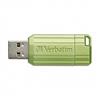 Verbatim USB flash disk, USB 2.0, 64GB, Store,N,Go PinStripe, zelený, 49964, pre archiváciu dát