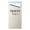 Apacer USB flash disk, USB 3.0, 128GB, AH155, strieborný, AP128GAH155U-1, USB A, s pútkom