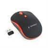 Myš GEMBIRD MUSW-4B-03-R, černo-červená, bezdrôtová, USB nano receiver