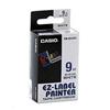 Casio originál páska do tlačiarne štítkov, Casio, XR-9WEB1, modrý tlač/biely podklad, nelaminovaná, 8m, 9mm