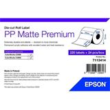 Epson PP Matte Label Premium, Die-cut Roll, 76mm x 127mm, 220 Labels