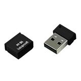 Goodram USB flash disk, USB 2.0, 16GB, UPI2, čierny, UPI2-0160K0R11, USB A, s krytkou